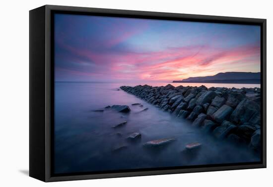 A View of Kimmeridge Bay in Dorset-Chris Button-Framed Stretched Canvas