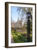 A View of Kings College from the Backs, Cambridge, Cambridgeshire, England, United Kingdom, Europe-Charlie Harding-Framed Photographic Print