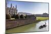 A View of Kings College from the Backs with Punting in the Foreground, Cambridge, Cambridgeshire-Charlie Harding-Mounted Photographic Print