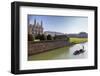 A View of Kings College from the Backs with Punting in the Foreground, Cambridge, Cambridgeshire-Charlie Harding-Framed Photographic Print