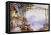 A View of Lake Como-Edward M. Richardson-Framed Stretched Canvas