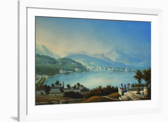 A View of Lake Como-Emanuel Labhardt-Framed Giclee Print