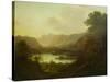 A View of Langdale Pikes-F. Smith-Stretched Canvas