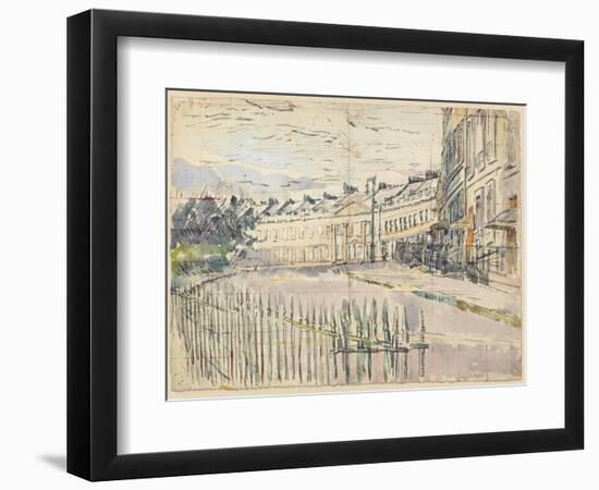 A View of Lansdown Crescent, Bath-Walter Richard Sickert-Framed Giclee Print