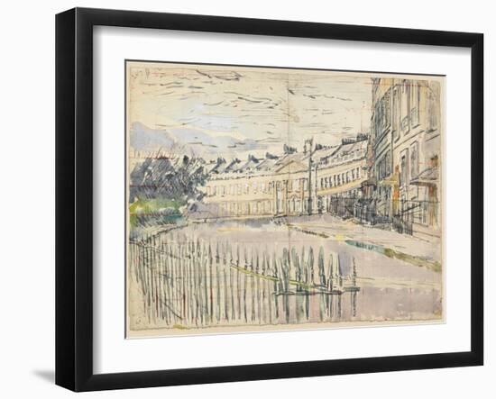 A View of Lansdown Crescent, Bath-Walter Richard Sickert-Framed Giclee Print