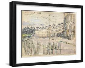 A View of Lansdown Crescent, Bath-Walter Richard Sickert-Framed Giclee Print