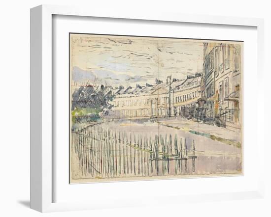 A View of Lansdown Crescent, Bath-Walter Richard Sickert-Framed Giclee Print