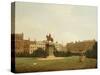 A View of Leicester Square, Circle of William James 18th/19th Century-William James-Stretched Canvas