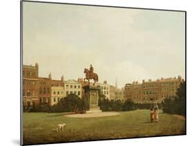 A View of Leicester Square, Circle of William James 18th/19th Century-William James-Mounted Giclee Print