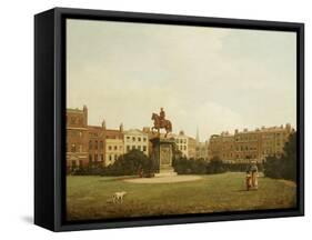 A View of Leicester Square, Circle of William James 18th/19th Century-William James-Framed Stretched Canvas