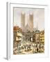 A View of Lincoln Cathedral, England-Louise J. Rayner-Framed Giclee Print