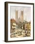 A View of Lincoln Cathedral, England-Louise J. Rayner-Framed Giclee Print