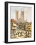 A View of Lincoln Cathedral, England-Louise J. Rayner-Framed Premium Giclee Print