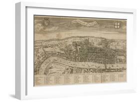 A View of London About the Year 1560-null-Framed Giclee Print