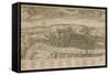 A View of London About the Year 1560-null-Framed Stretched Canvas