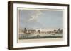 A View of London Bridge with the Ruins of the Temporary Bridge after the Fire of 11th April 1758-English School-Framed Giclee Print