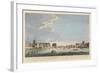 A View of London Bridge with the Ruins of the Temporary Bridge after the Fire of 11th April 1758-English School-Framed Giclee Print
