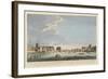 A View of London Bridge with the Ruins of the Temporary Bridge after the Fire of 11th April 1758-English School-Framed Giclee Print