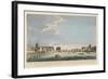 A View of London Bridge with the Ruins of the Temporary Bridge after the Fire of 11th April 1758-English School-Framed Giclee Print