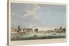 A View of London Bridge with the Ruins of the Temporary Bridge after the Fire of 11th April 1758-English School-Stretched Canvas