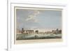 A View of London Bridge with the Ruins of the Temporary Bridge after the Fire of 11th April 1758-English School-Framed Giclee Print