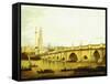 A View of London Bridge-John Paul-Framed Stretched Canvas