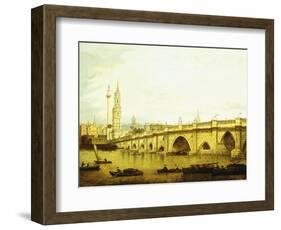 A View of London Bridge-John Paul-Framed Giclee Print