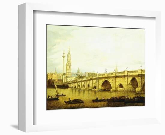 A View of London Bridge-John Paul-Framed Giclee Print