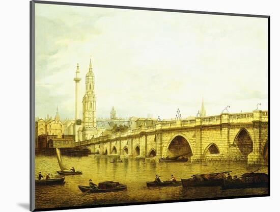 A View of London Bridge-John Paul-Mounted Giclee Print