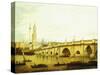 A View of London Bridge-John Paul-Stretched Canvas