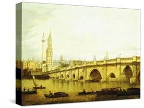 A View of London Bridge-John Paul-Stretched Canvas