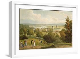 A View of London Taken from Greenwich Park, Pub. 1820 by Colnaghi and Co.-null-Framed Giclee Print