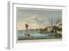 A View of London Taken Off the Thames Near York Buildings-John Boydell-Framed Giclee Print