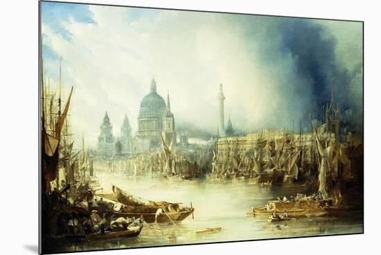 A View of London with St-John Gendall-Mounted Premium Giclee Print