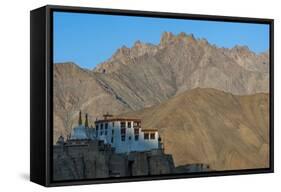 A View of Magnificent 1000-Year-Old Lamayuru Monastery in Remote Region of Ladakh in Northern India-Alex Treadway-Framed Stretched Canvas