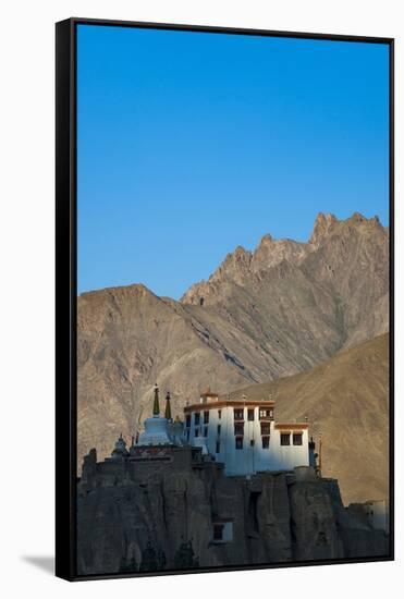 A View of Magnificent 1000-Year-Old Lamayuru Monastery in Remote Region of Ladakh in Northern India-Alex Treadway-Framed Stretched Canvas