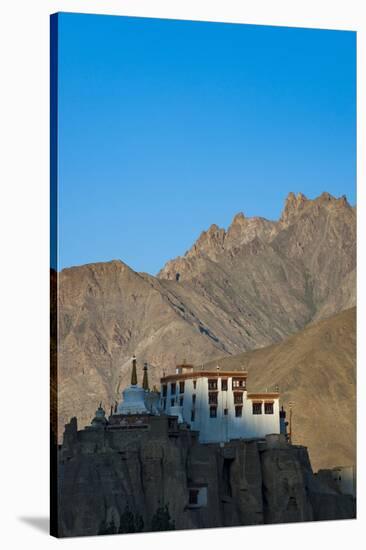 A View of Magnificent 1000-Year-Old Lamayuru Monastery in Remote Region of Ladakh in Northern India-Alex Treadway-Stretched Canvas