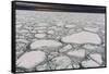 A view of melting sea ice on the Arctic Ocean. North polar ice cap, Arctic Ocean-Sergio Pitamitz-Framed Stretched Canvas