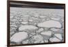 A view of melting sea ice on the Arctic Ocean. North polar ice cap, Arctic Ocean-Sergio Pitamitz-Framed Photographic Print