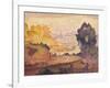 A View of Menton-Henri Edmond Cross-Framed Giclee Print