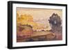 A View of Menton-Henri Edmond Cross-Framed Giclee Print