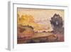 A View of Menton-Henri Edmond Cross-Framed Giclee Print