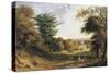 A View of Mereworth Castle and Park-John F . Tennant-Stretched Canvas