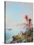 A View of Monaco (Oil on Canvas)-Franz Richard Unterberger-Stretched Canvas