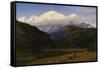 A View of Mont Blanc from Servoz, France-Henry Moore-Framed Stretched Canvas