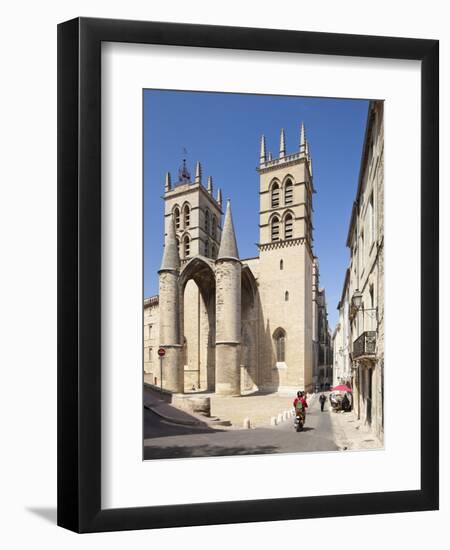 A View of Montpellier Cathedral, Montpellier, Languedoc-Roussillon, France, Europe-David Clapp-Framed Photographic Print