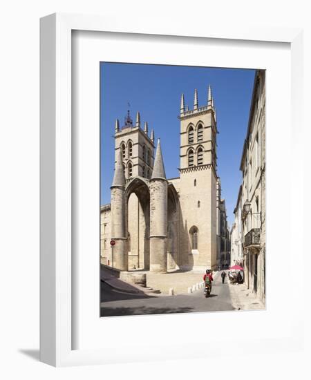 A View of Montpellier Cathedral, Montpellier, Languedoc-Roussillon, France, Europe-David Clapp-Framed Photographic Print