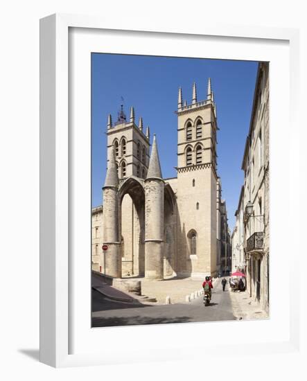 A View of Montpellier Cathedral, Montpellier, Languedoc-Roussillon, France, Europe-David Clapp-Framed Photographic Print