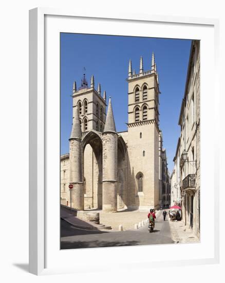 A View of Montpellier Cathedral, Montpellier, Languedoc-Roussillon, France, Europe-David Clapp-Framed Photographic Print