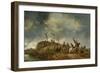 A View of Mount Calvary with the Crucifixion, 1652-Philips Wouwermans Or Wouwerman-Framed Giclee Print